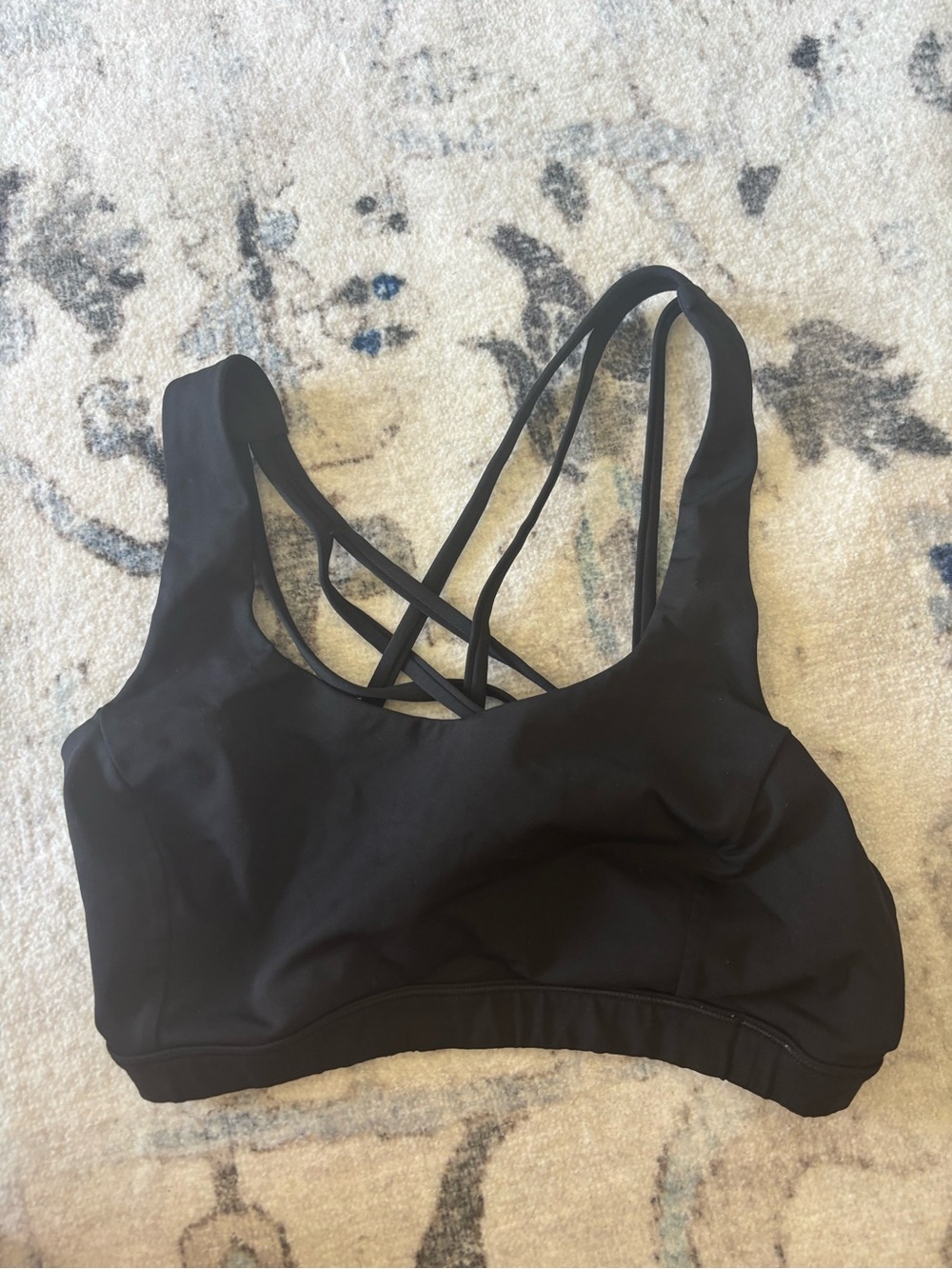 lululemon athletica Black Strappy Crisscross Low-Impact Sports Bra